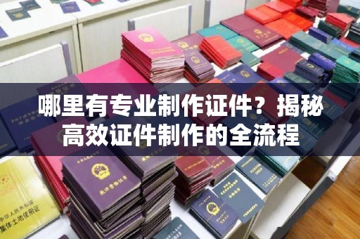 田阳哪里有专业制作证件？揭秘高效证件制作的全流程